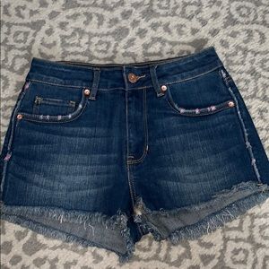 Bullhead Denim Co. Distressed Rose Shorts